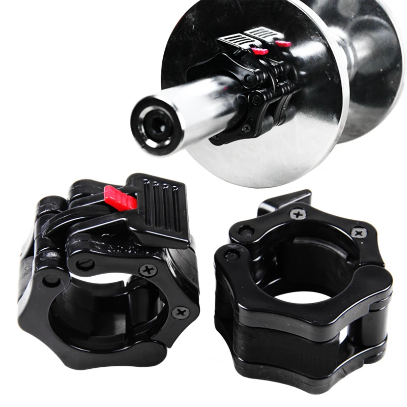 Collares Spinlock de 25mm, 28mm y 30mm, Collar de barra, bloqueo, Clips para mancuernas, abrazadera, barra de levantamiento de pesas, gimnasio, mancuernas, Fitness, culturismo