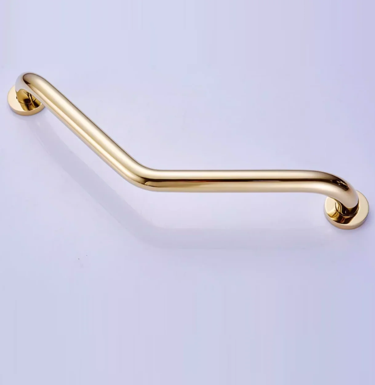 1Piece Brass Bath 135 Degrees Angled Shower Safety Grab Bar Handicapped Elderly Towel Hanging Rose Gold Antique Anti-slip Rail