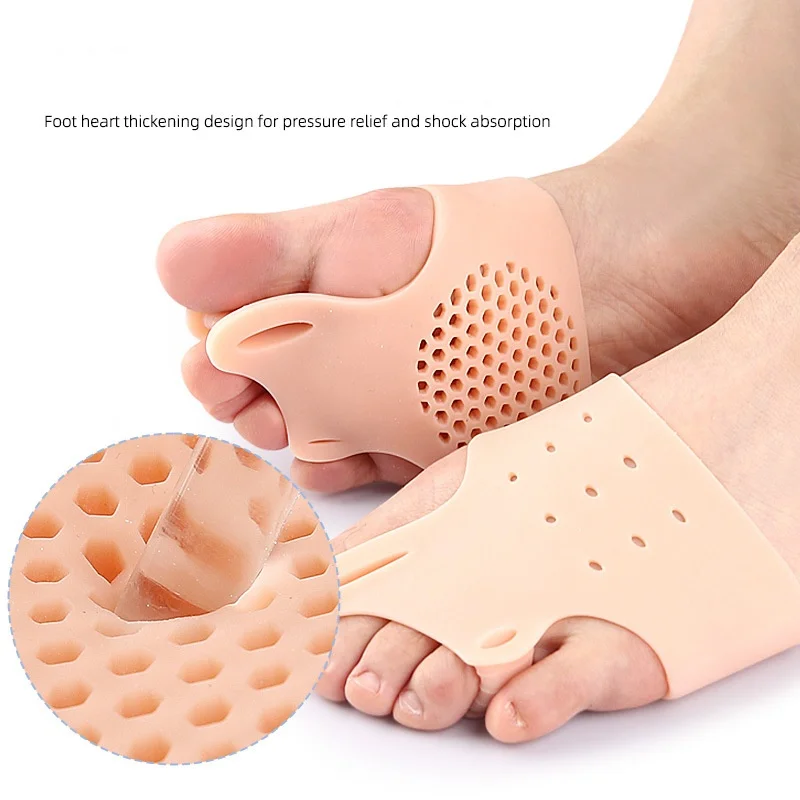 Forefoot Pad Forefoot Pad Toe Separator With Holes For Sole Shock Absorption And Pressure Relief Massage Hallux Valgus Orthosis