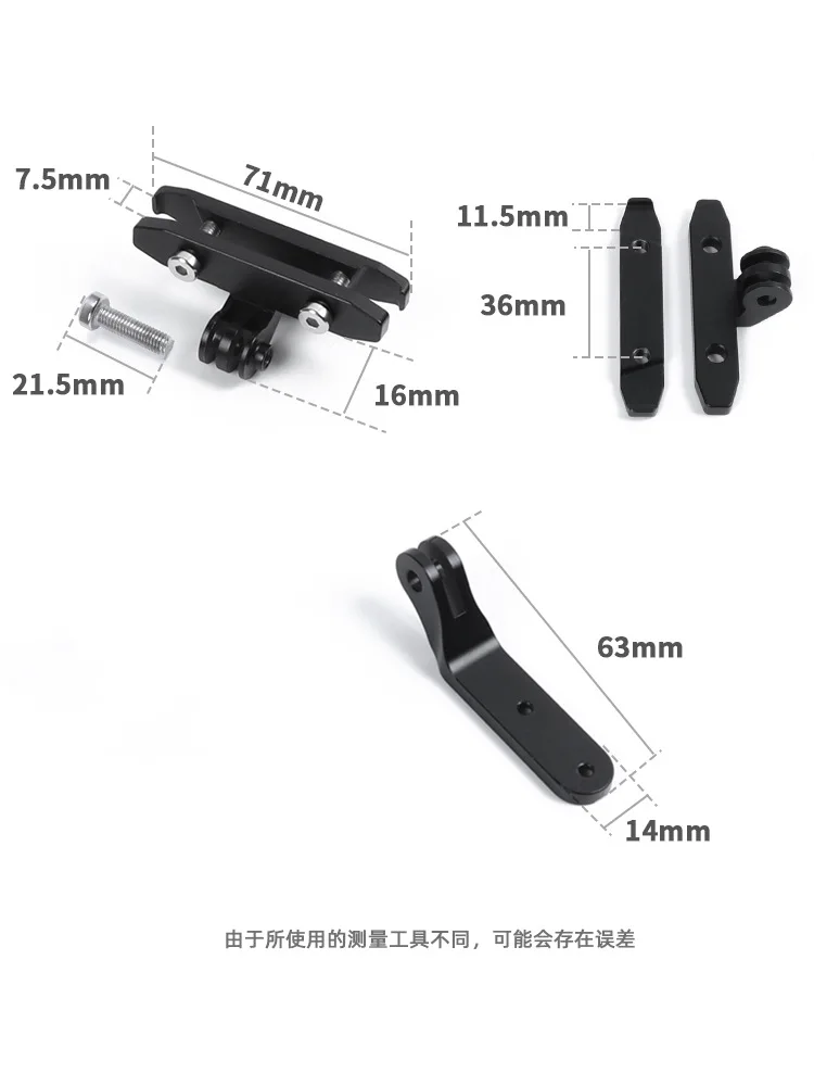 Cojín de luz trasera de Radar para Garmin Varia RCT715, adaptador Gopro, cojín de asiento, accesorios de montaje para bicicleta