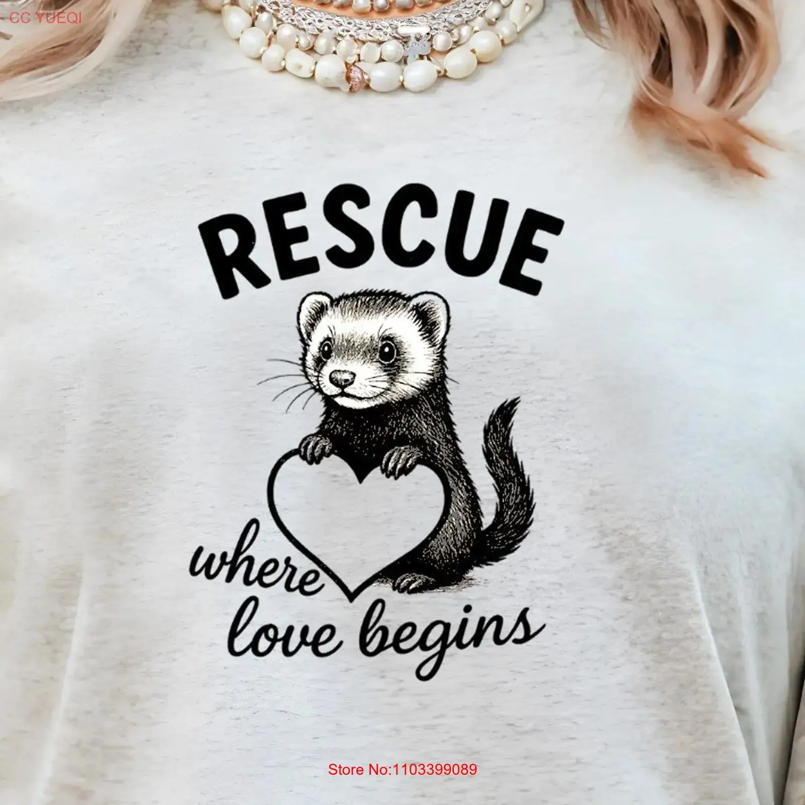 T-shirt Rescue Love pour Amoureux des Animaux – Vêtement Confortable et Vintage pour Événements Caritatifs et Célébrations d'A Adoption