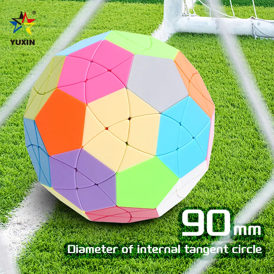 Yuxin Huanglong Soccer Megaminx Cube magique pour enfants, jouet de puzzle sans autocollant, document extraterrestre à douze axes, 32 visages