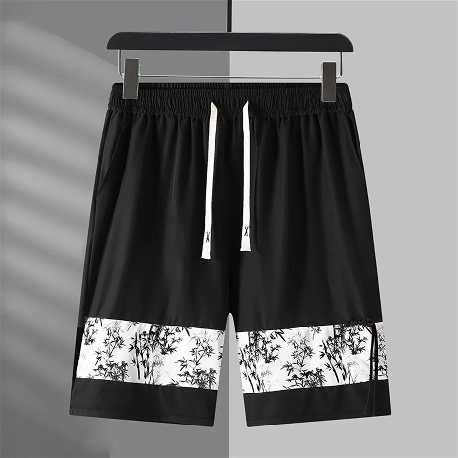 12XL Plus Size Summer Shorts Men Patchwork Shorts Fashion Casual Short Pants Male Summer Elastic Waist Shorts Big Size 12XL