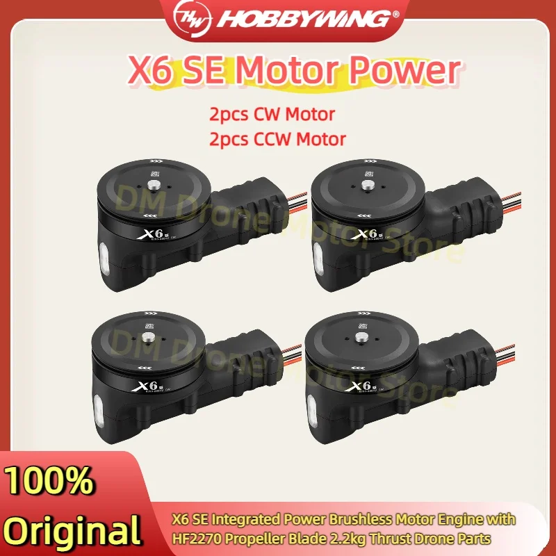 

Hobbywing X6 SE Integrated Power Brushless Motor UVA Engine ESC 2270 Propeller 2.2kg Thrust Outrunner Drone Accessories RC