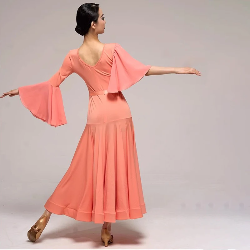 Elegant Ballroom Dance Dress 2024 New Women Modern Dance Costumes Big Swing Party Tango Waltz Practice Clothes