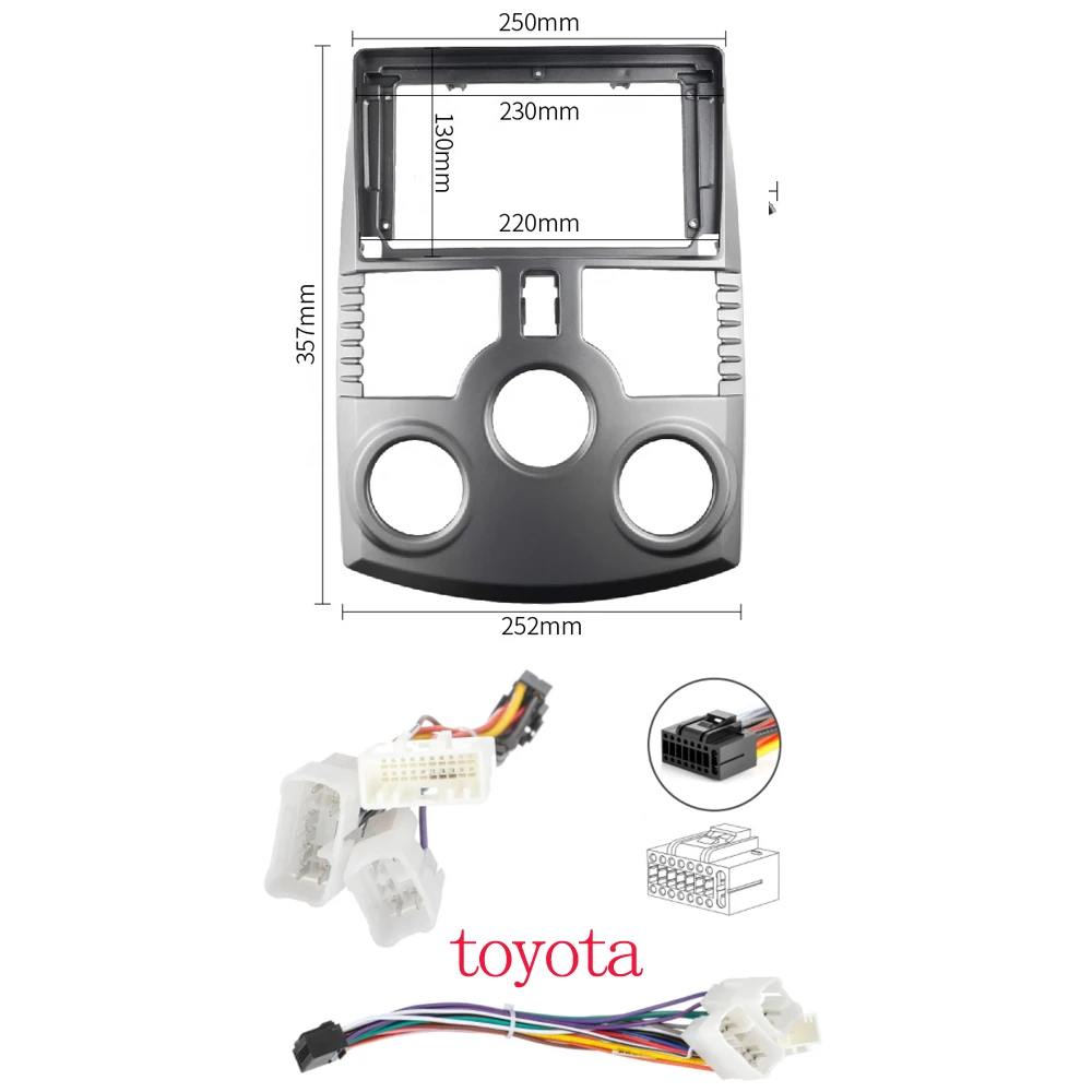 9 inch Car Audio Frame GPS Navigation Fascia Panel DVD Plastic is suitable for TOYOTA RUSH  DAIHATSU TERIOS