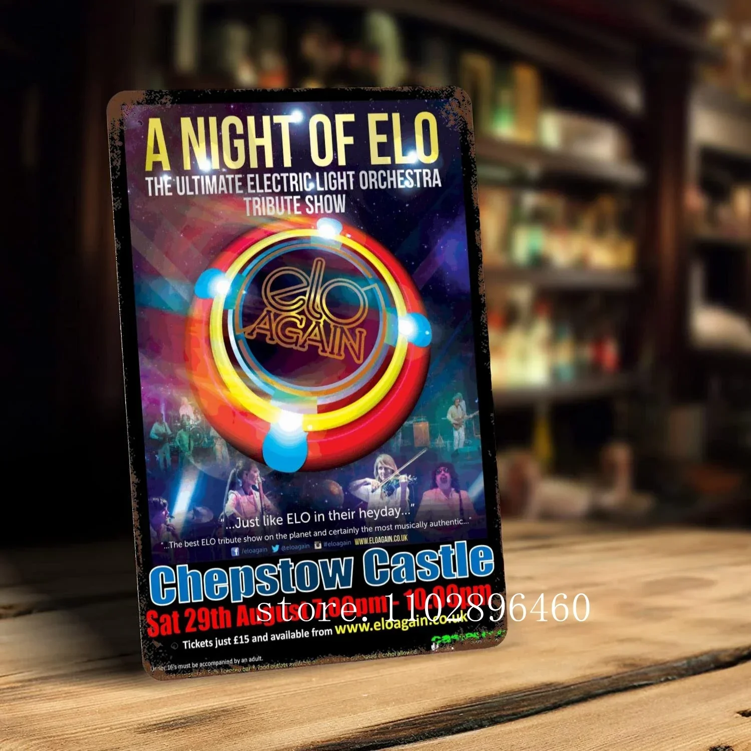 Elektrisches Licht Orchester Plaketten & Zeichen Wand Dekoration Vintage Zinn Zeichen Kapitän Metall Poster Dekor für Bar Pub