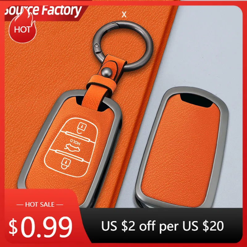 

Автомобильные наклейки, металлический чехол для автомобильного ключа, брелок для Hyundai I20 I30 Ix20 Ix35 Elantra Accent для KIA Sportage Rio 3 Soul Op