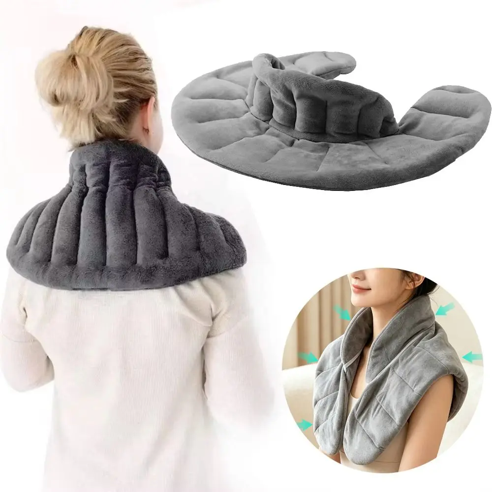 Soft Gravity Neck Wrap Bead Filled Detachable Neck Protection Pack High Collar Relaxation Weighted Shoulder Pad Home Use