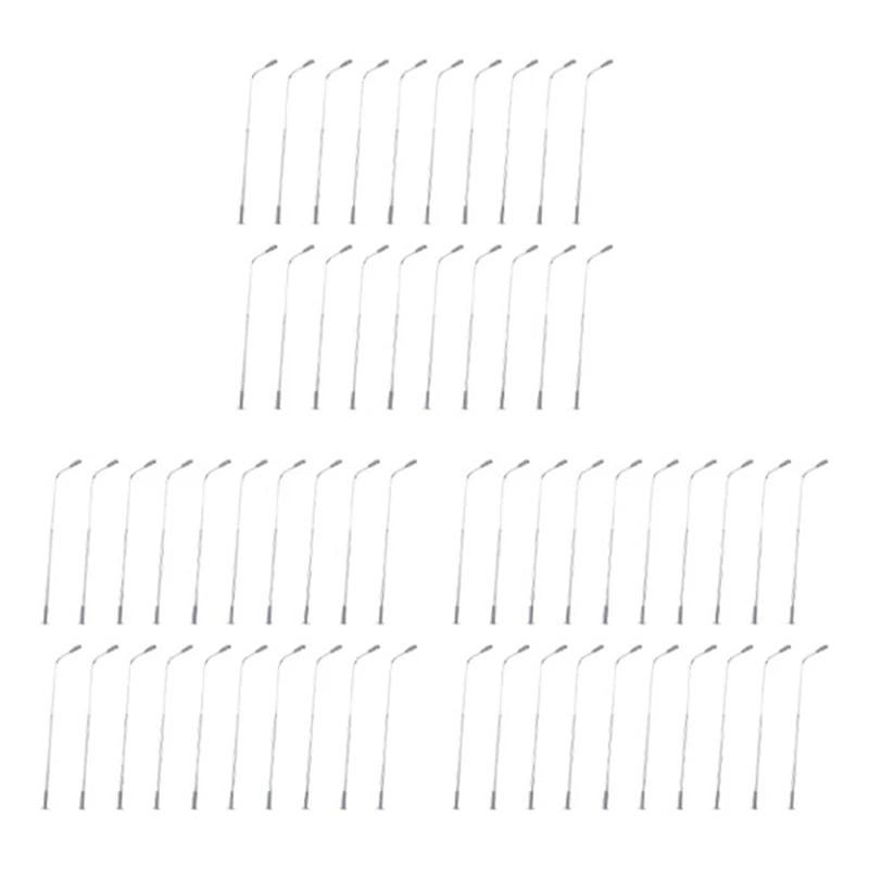 ABXE-60Pcs Model Railway 10Cm Lamp Post Street Lights HO Scale 1:87 LED 3V Resistors LQS08 Single Head-Bright White