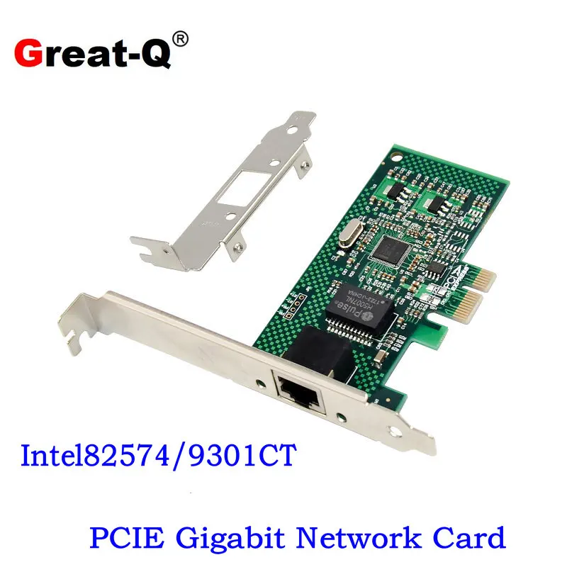 

EXPI9301CT 9301CT Intel82574L 1 Port RJ45 PCIe X1 10/100/1000M Network Card