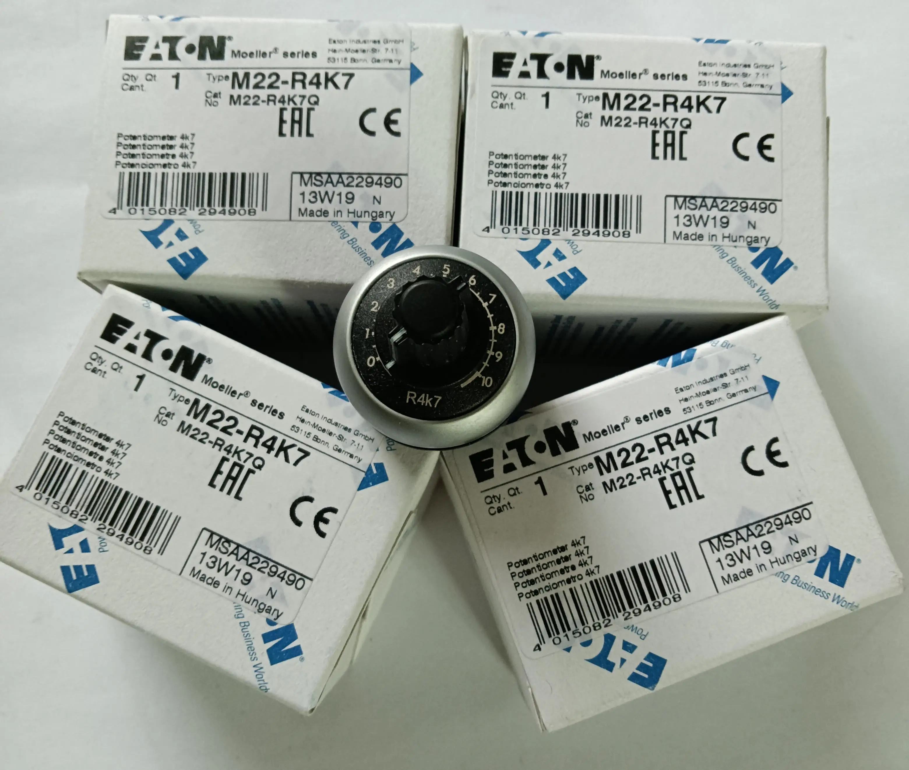 

New Original Eaton M22-R4K7 M22-R10K potentiometer knob switch