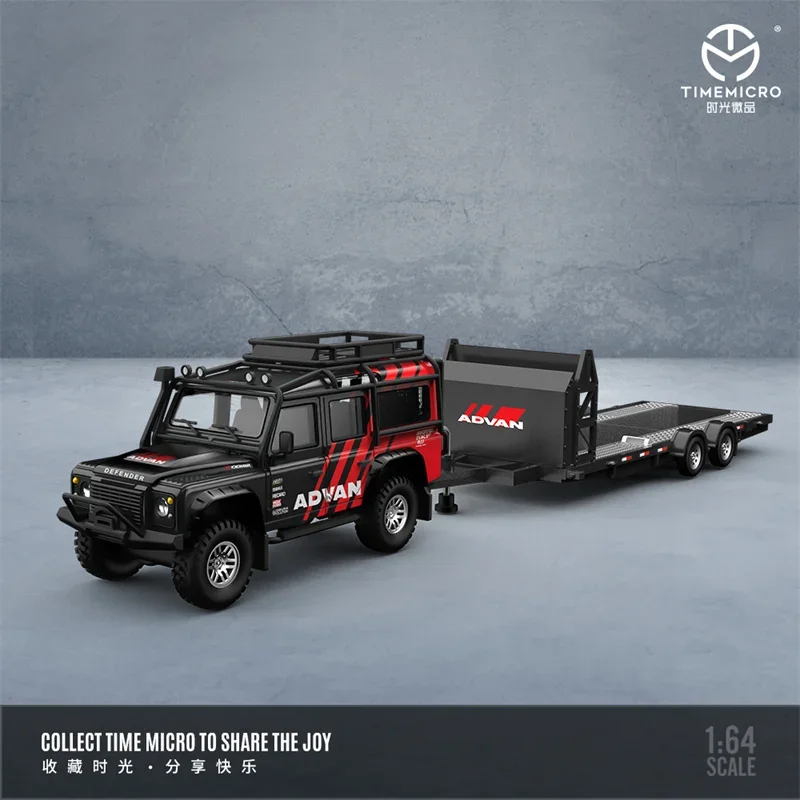 Time Micro 1:64 Land Rover Defender ADVAN / HKS limited999 Modellino di auto pressofuso