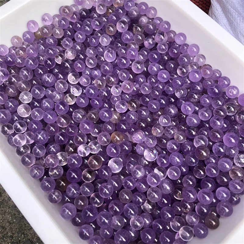 1kg Wholesale High Quality Amethyst Small Size Sphere Hand Craved Crystal Ball For Home Decoration