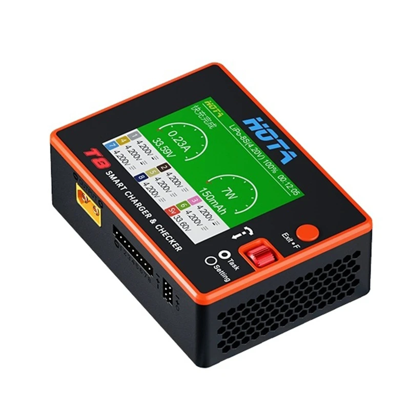 

ABDE-HOTA T8 балансное зарядное устройство 1-8S RC модель Lipo аккумулятор 650 Вт высокой мощности многофункциональное тестовое магнитное зарядное устройство