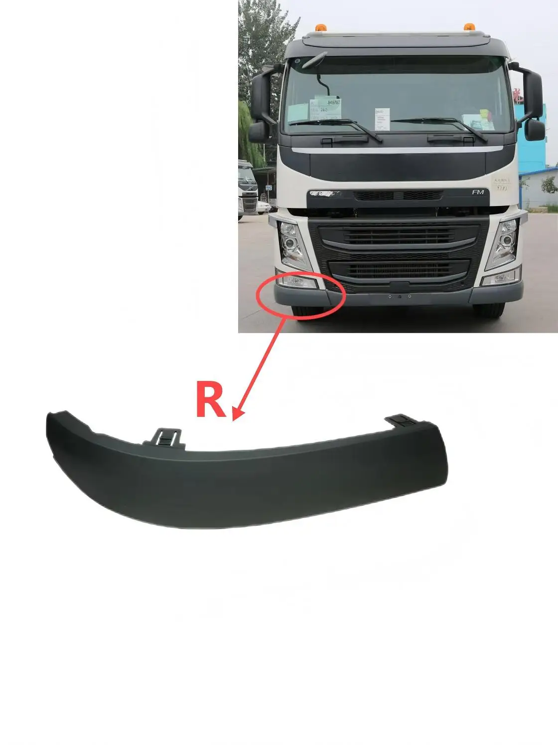 TJ Suitable For Volvo Truck Corner Plastic Bumper M Left 21316575 21413789 82090731 Right 21316577 21413786 82090735 A