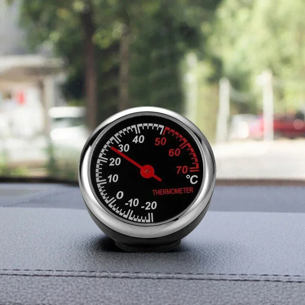 Mini Car Interior Digital Clock Thermometer Guage Meters For Dashboard Ornament Durable Time Clock Car Accessories  NEW