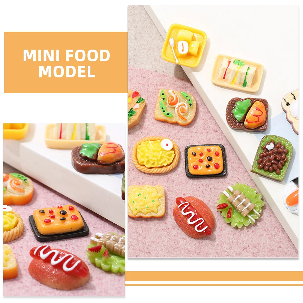 15 قطعة من الخبز المقلد الواقعي للبيتزا المزيف للطعام الصغير من الراتنج المزخرف لمطبخ المنزل الصغير والتظاهر باللعب والمنزل #6