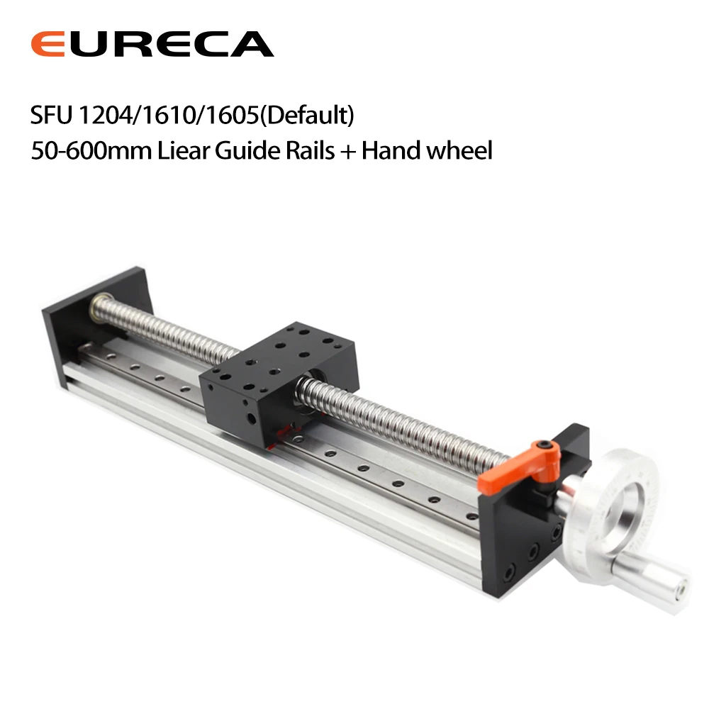 SFU1605 Ball Screw Linear Guide Motion Rail Slide CNC Manual Linear Shaft Actuator Module Table Stroke Travel Engraving Tool