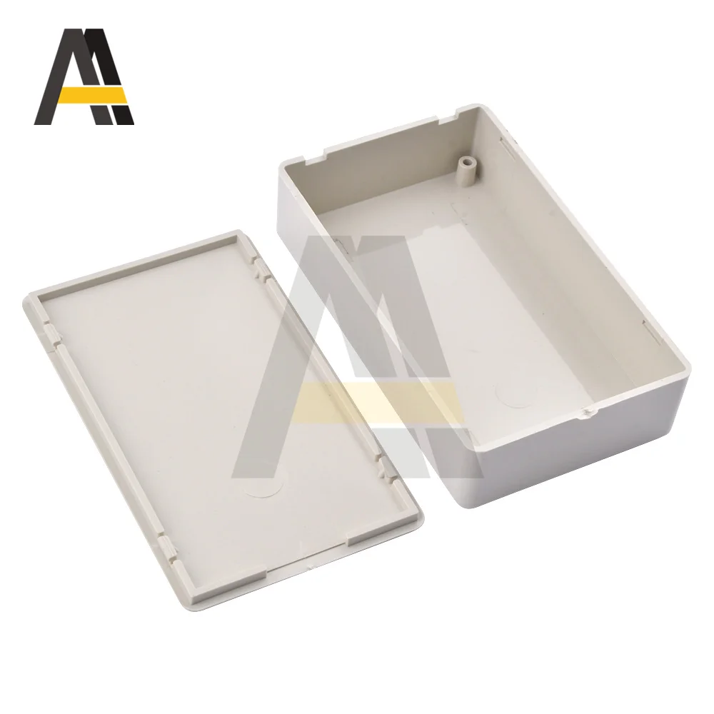 100x60x25mm Plastic Electronic Project Box DIY Plastic Electronic Enclosure Instrument Case 100x60x25MM Black White