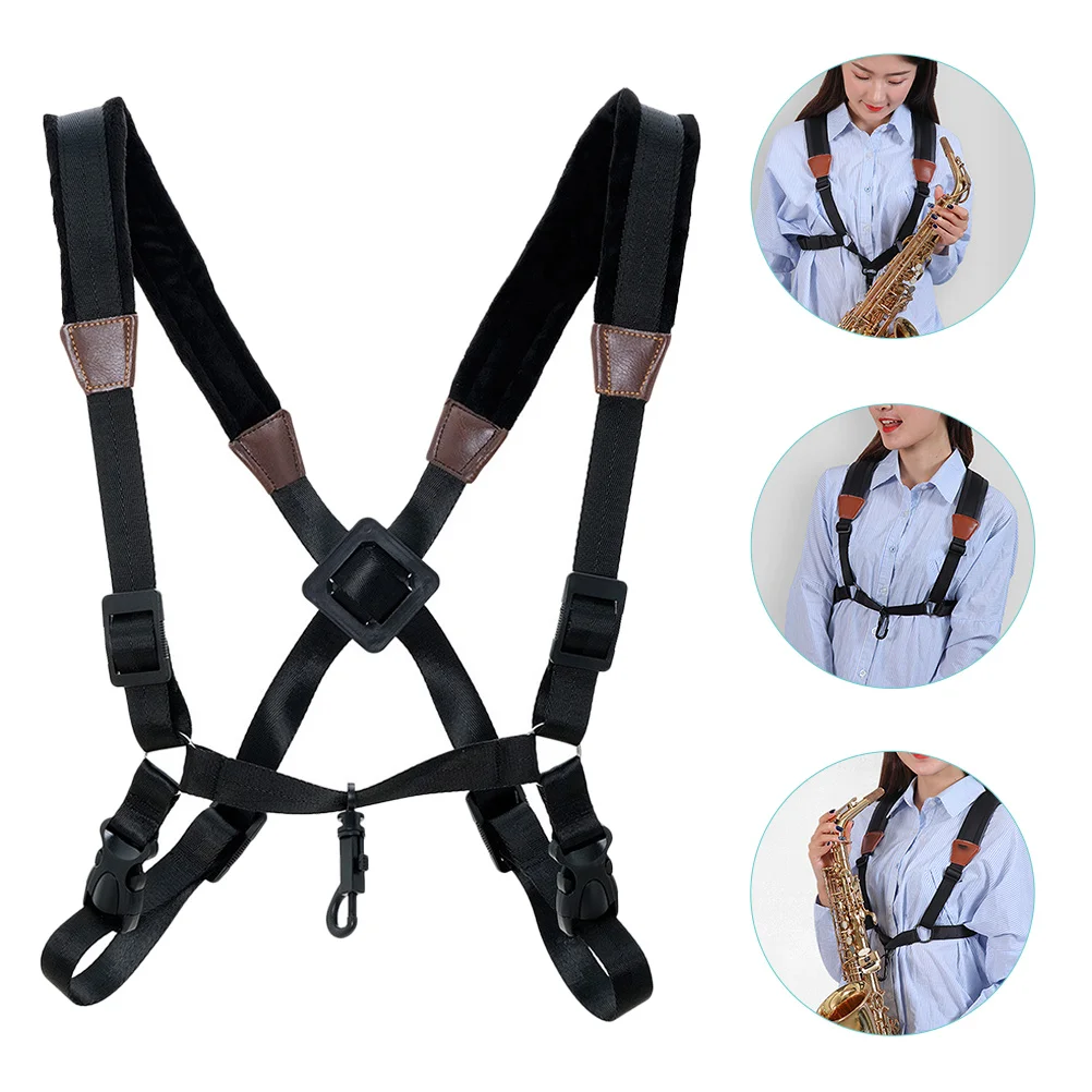

Saxophone Strap Harness Adjustable Shoulder Belt Thicken Chest Nylon Webbing Straps