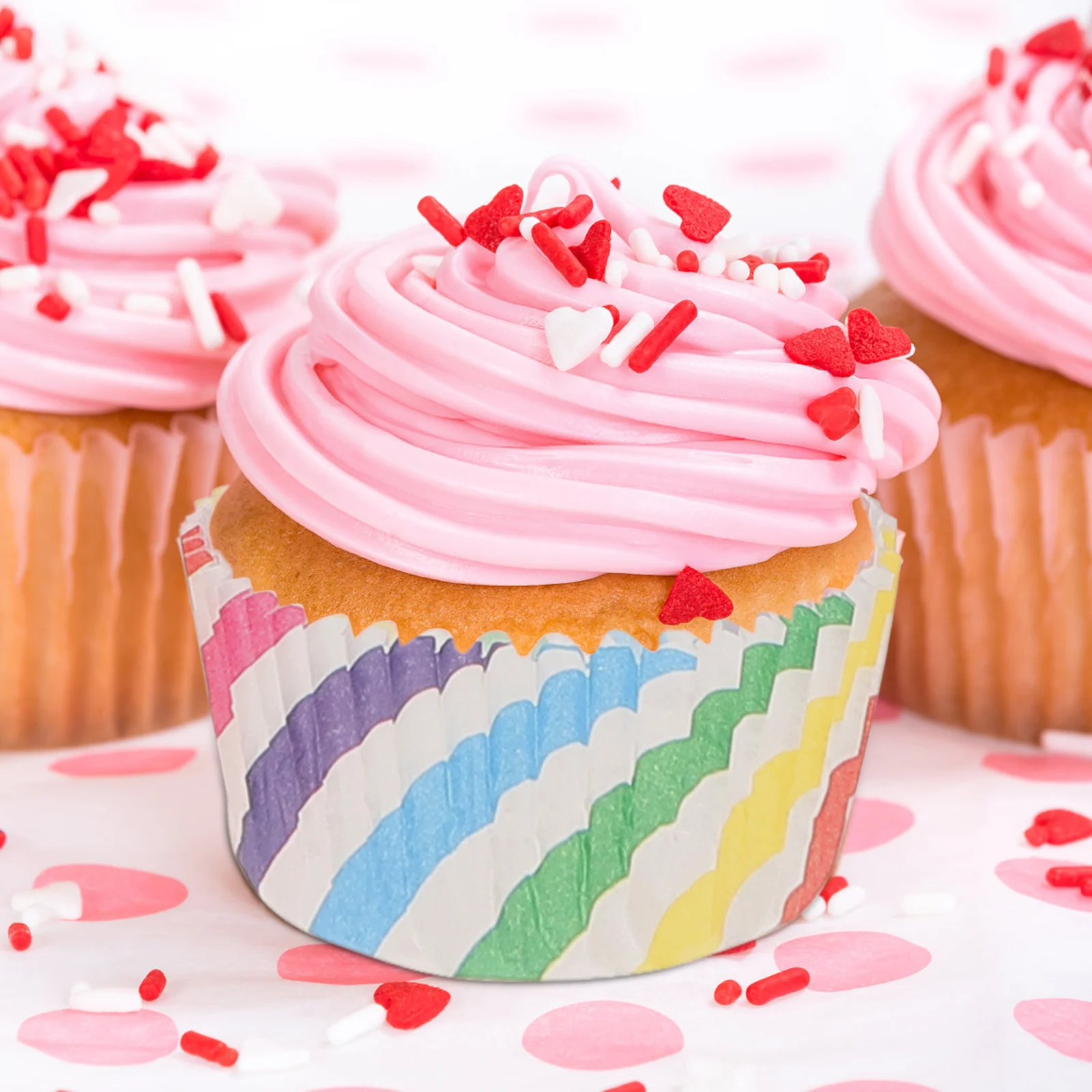 

500Pcs Oil Proof Cupcake Liners Muffin Baking Cups Paper Cups Dessert Holders Cake Paper Cups