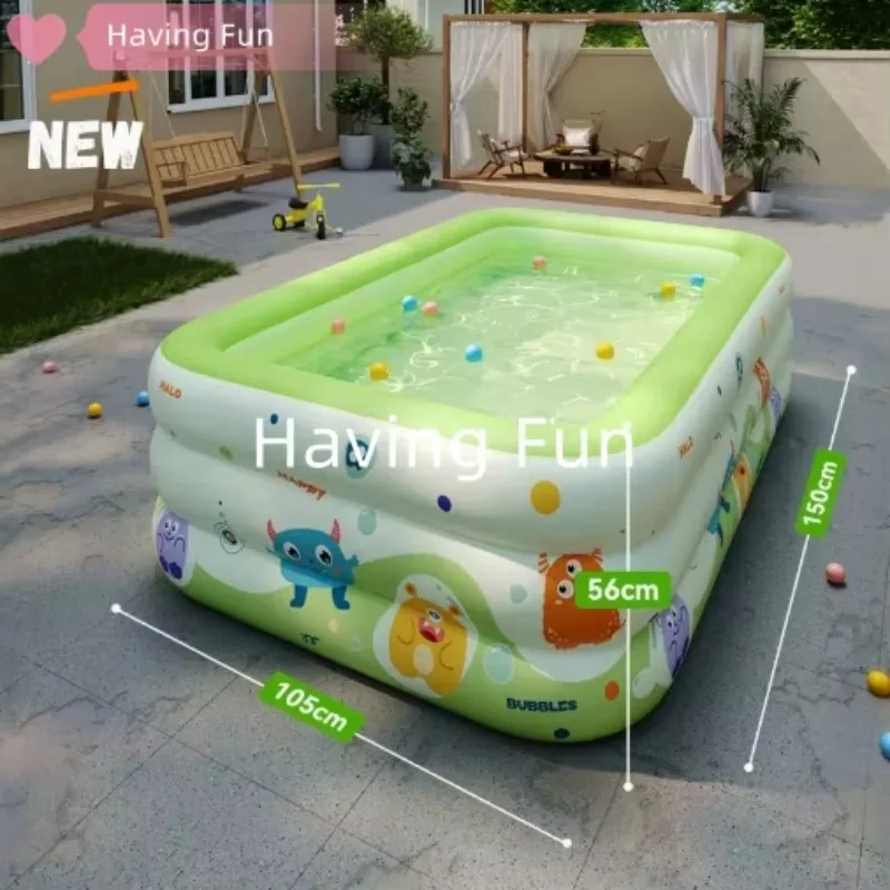 

Indoor and Outdoor Inflatable Family Swimming Pool Folding Play Pool with Water