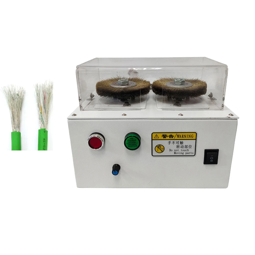 Braid Combing Multifunctional brush bot manipulation machine Tool Shielded wire Cable Combing machine view 5