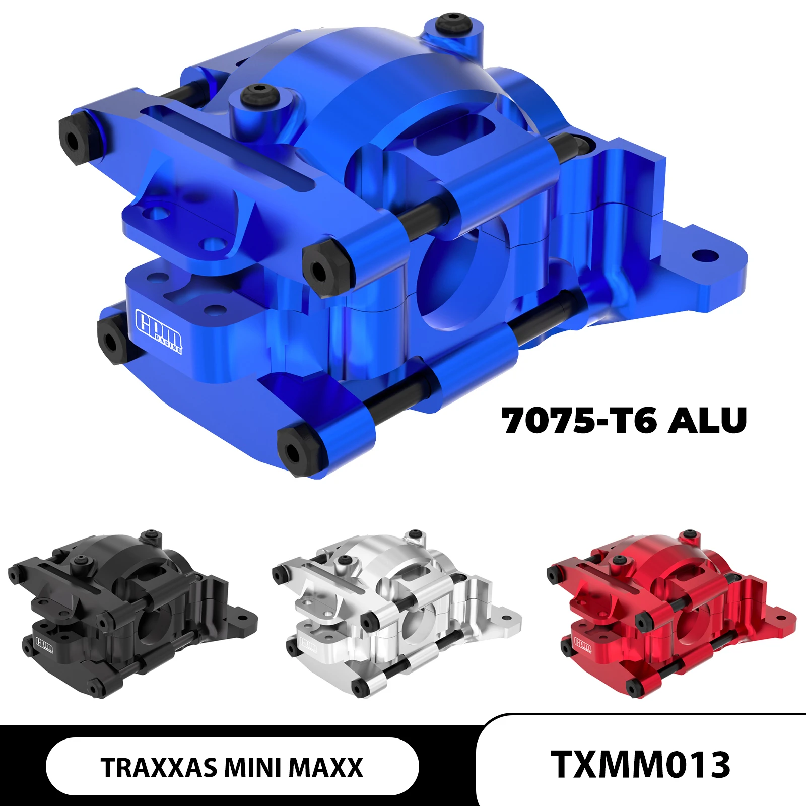 GPM 7075Alu Rear Upper &Lower Bulkhead TRAXXAS Mini Maxx / XRT/Slash/Rally 10729