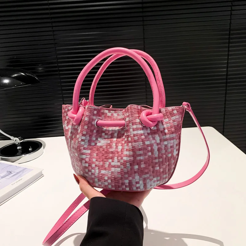 

Classic Top-Handle Bag Spring Edition Shoulder Bag with Small Fragrance Style Bucket Bag for Work and Daily Use Luxury Bags