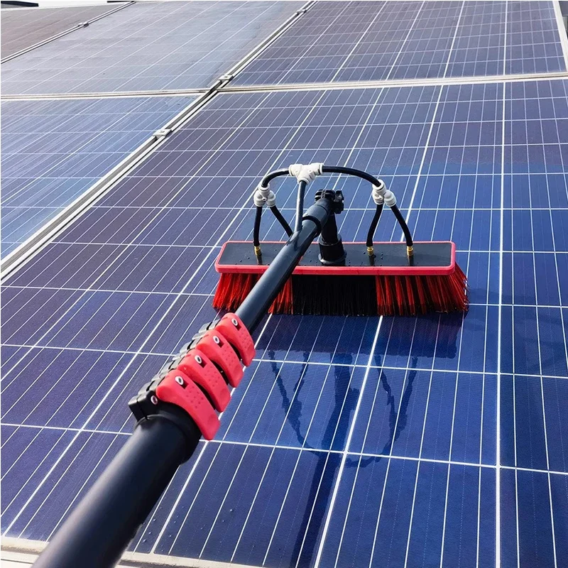 

30 FT Window Cleaning Pole Water Fed Brush Kit 9 Meters Telescopic Extendable Solar Panel Washing Tool