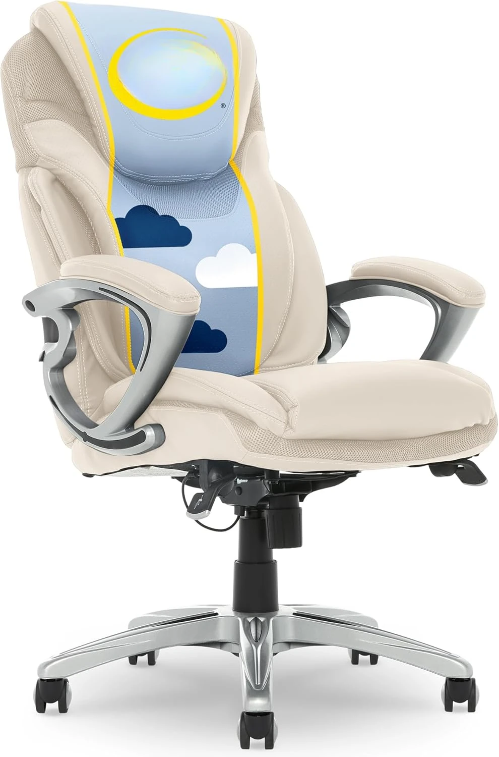 Bryce Executive Office Chair, Ergonomic Computer DeskChair with Patented AIR Lumbar Technology,Comfortable Layered Body Pillows