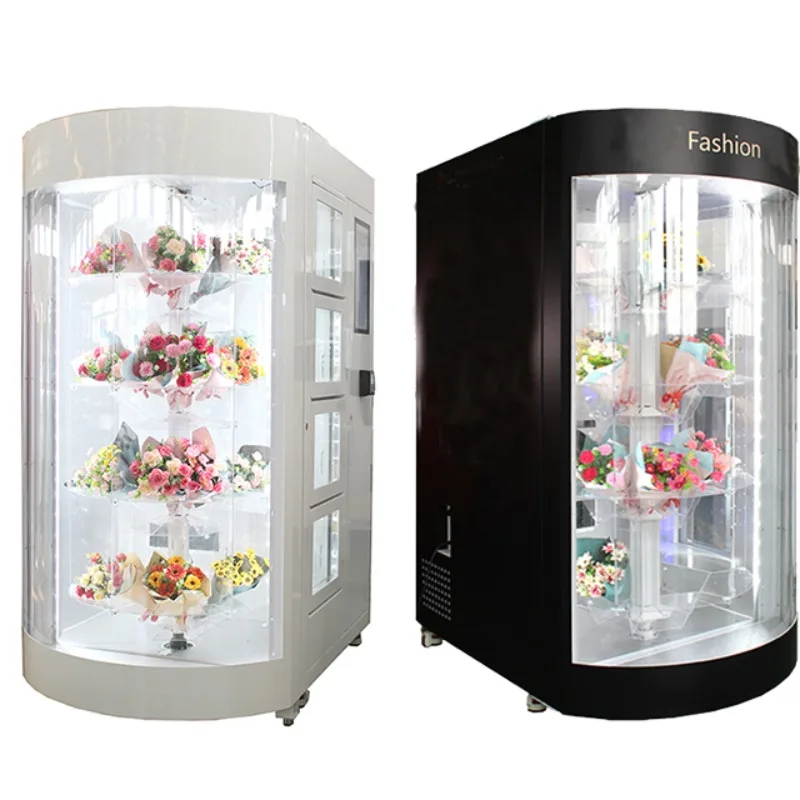 Fresh Flower Bread Vending Machine Combo Snack Drink Locker