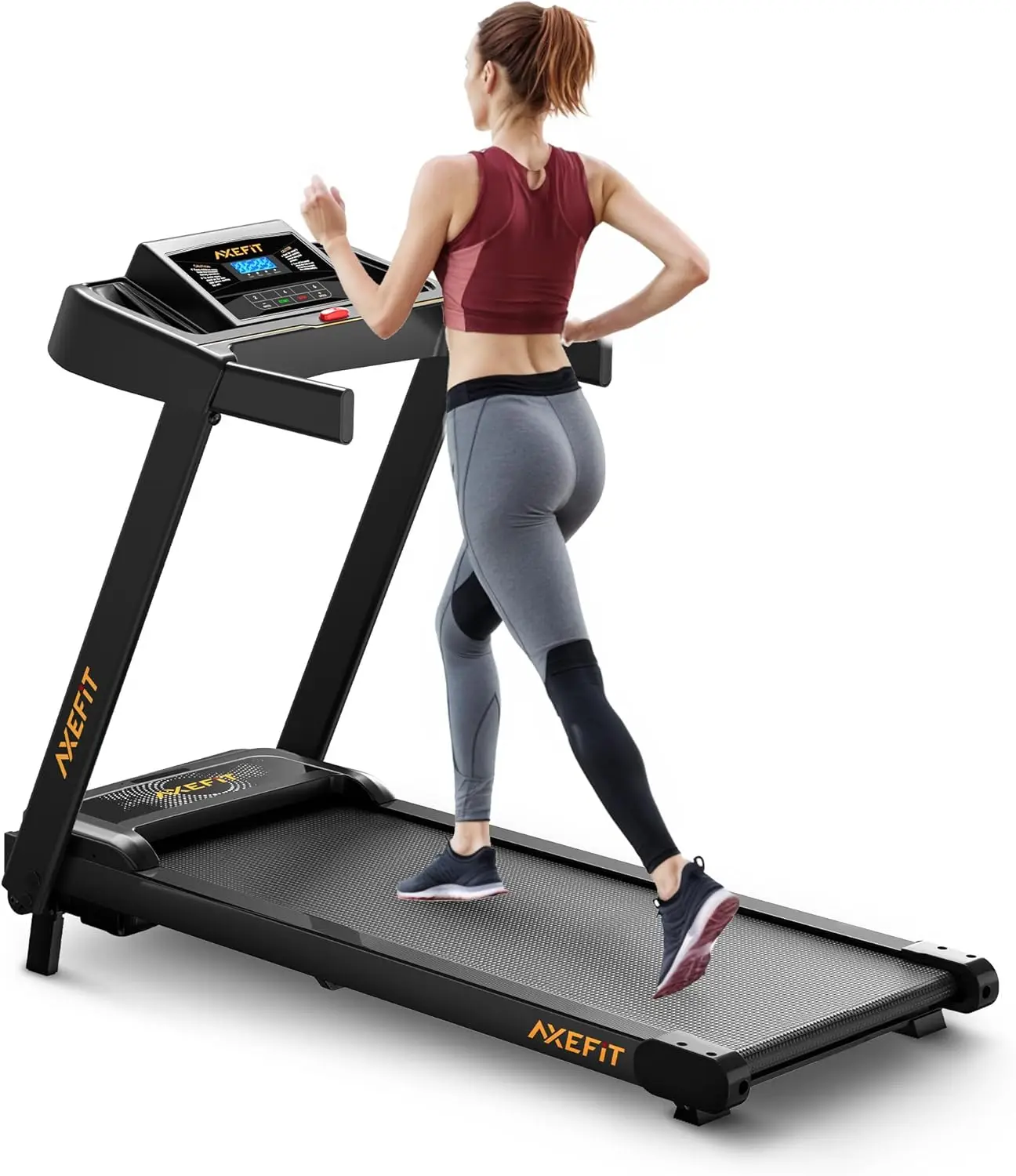 with Incline, Folding Treadmills for Home, 265 LBS Capacity Portable Incline Treadmill,  Low-Noise Treadmills LED