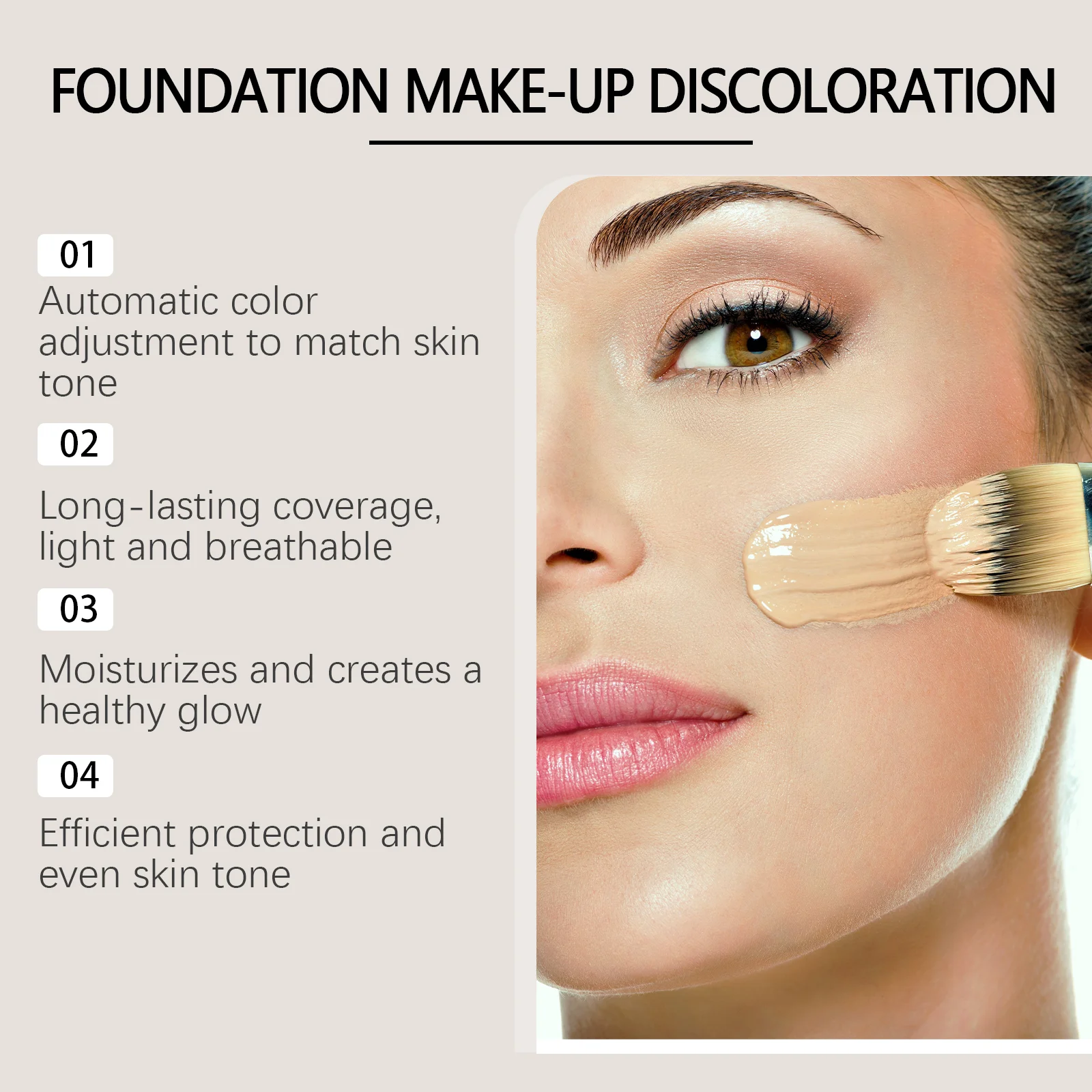 Colour Changing Liquid Foundation Natural Concealer Brighten Skin Tone Hydrating Makeup Base Liquid Foundation Cream Cosmetics