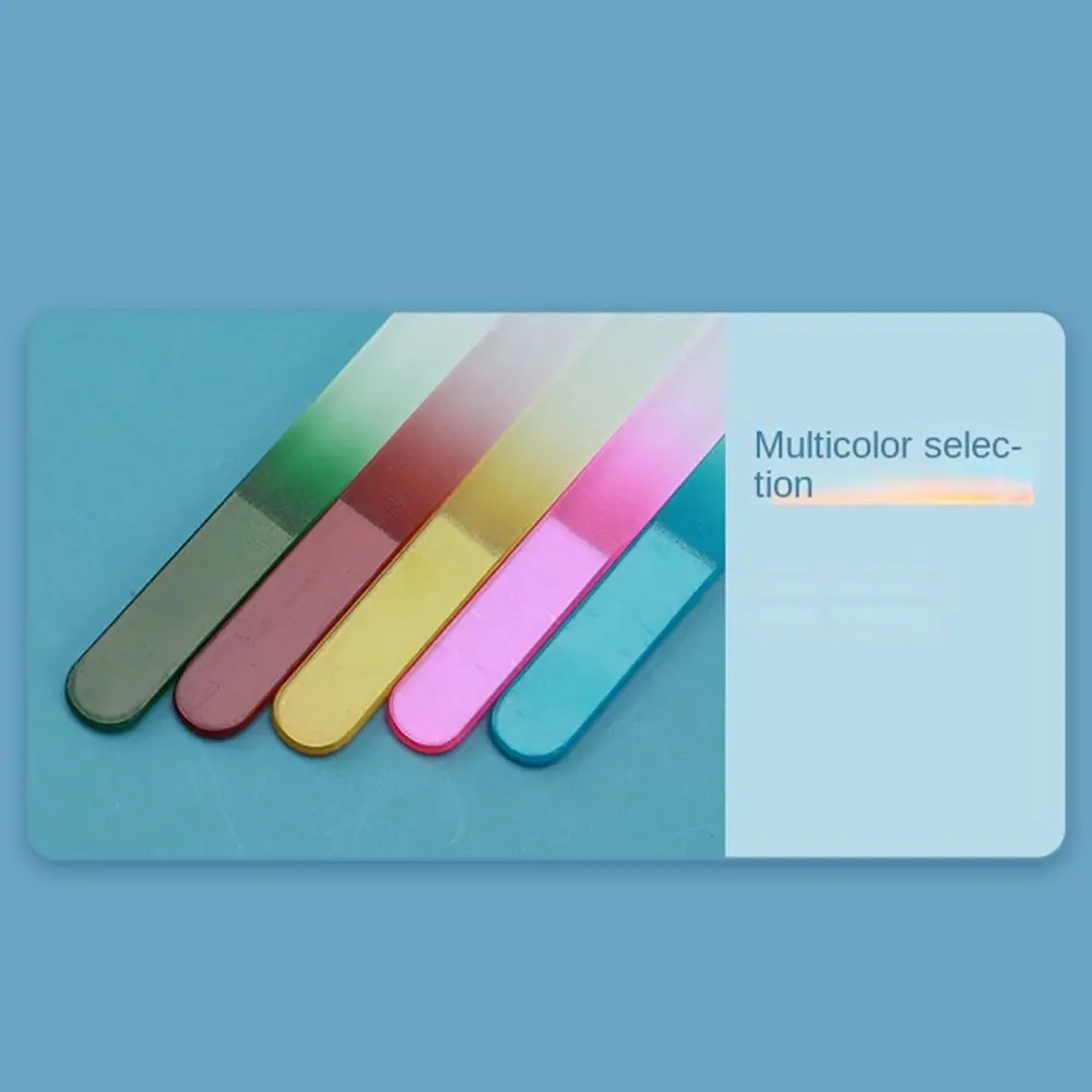 전문가용 나노 유리 네일 파일 내구성 있는 다채로운 네일 폴리싱 스트립 양면 폴리싱 스틱 네일 살롱용