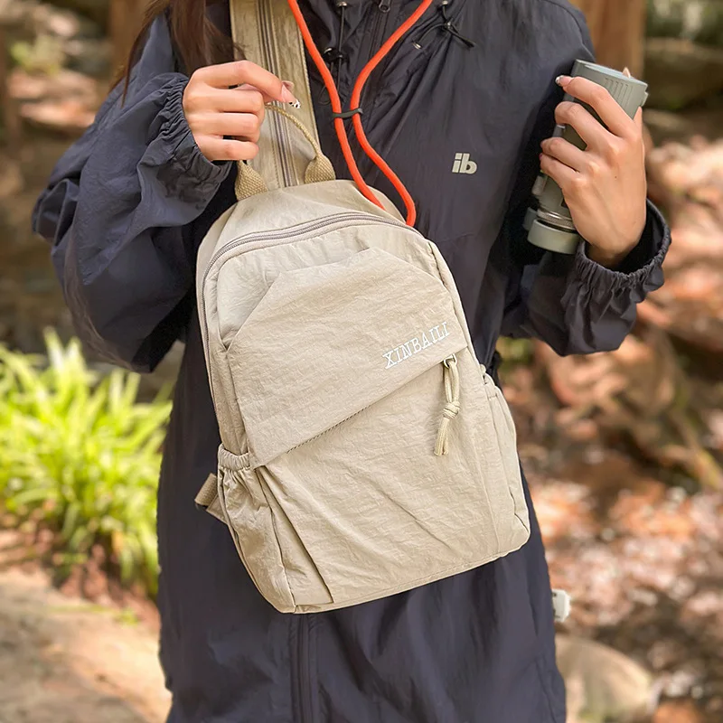 حقيبة مدرسية على ظهره حقيبة مدرسية للطلاب حقيبة ظهر نايلون مقاومة للماء حقائب ظهر للجنسين للركاب والسفر حقيبة رياضية خارجية #2