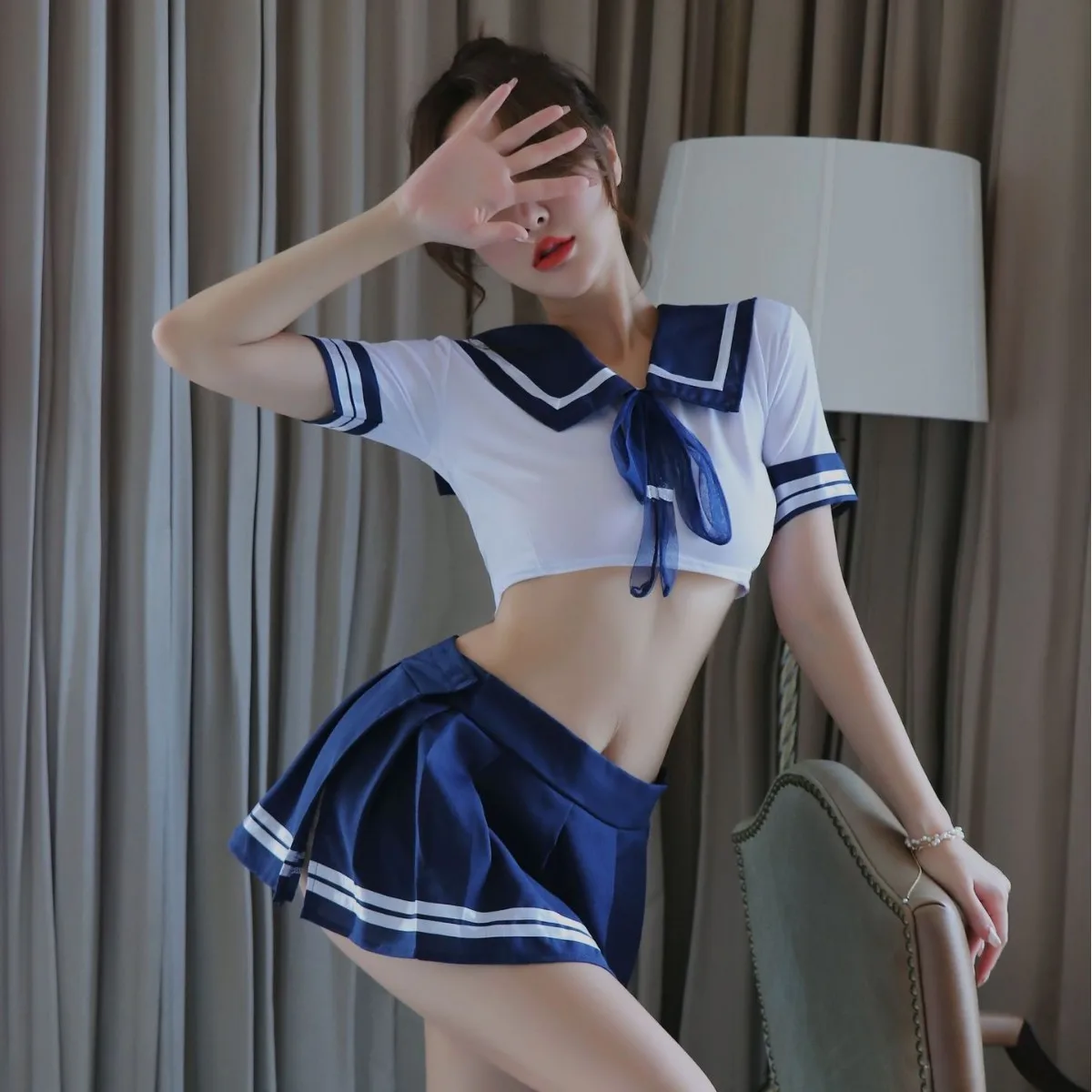 

Косплей, нижнее белье, школьная форма, костюм для ролевых игр, женский милый мини-юбка, узкая блузка, комплект порно, девушка-студентка, потому что аниме