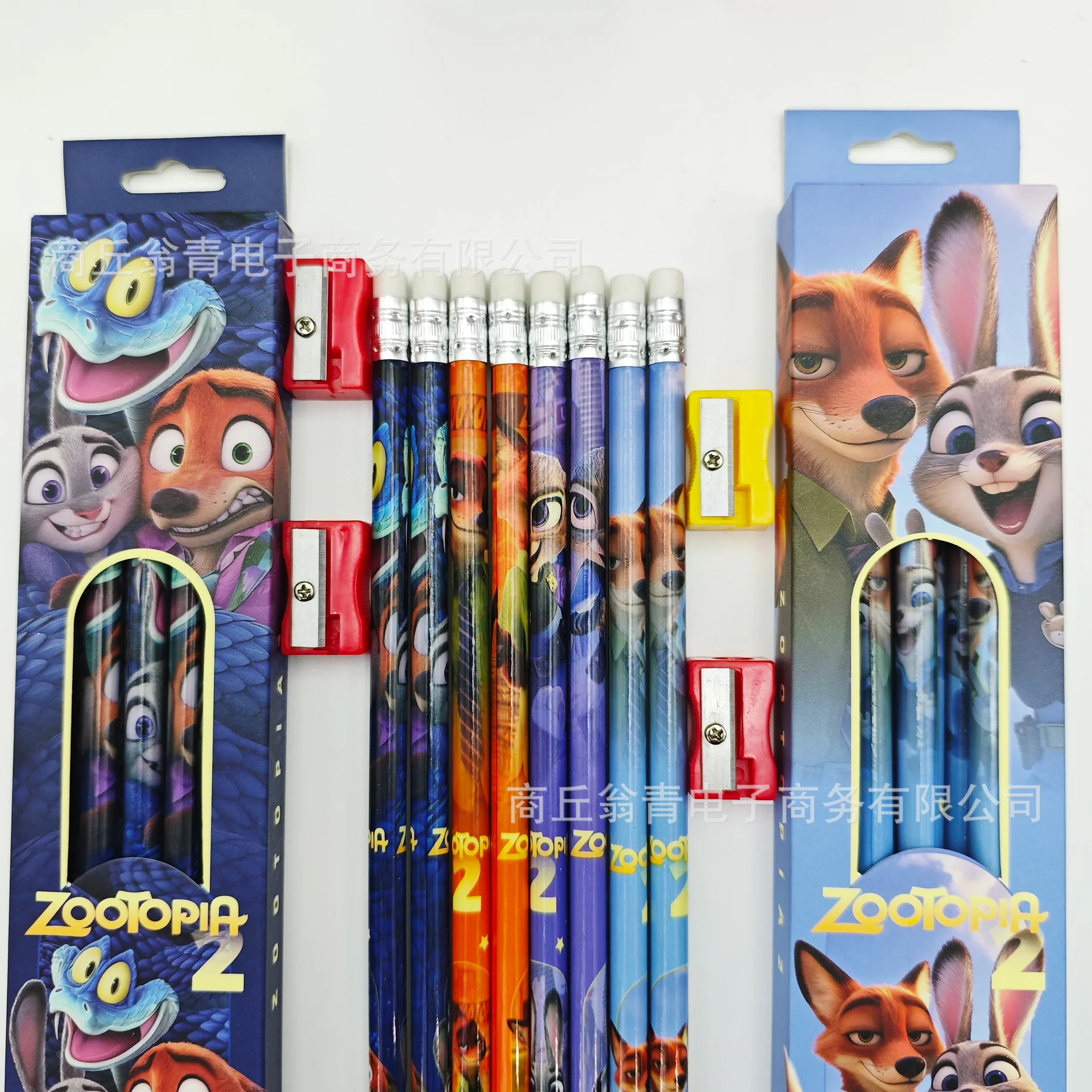 12/48pcs For Zootopia2 Pencil  HB 12pcs Boxed Pencil Drawing Pencils with Eraser Pencils for Children's School Supplies Gift