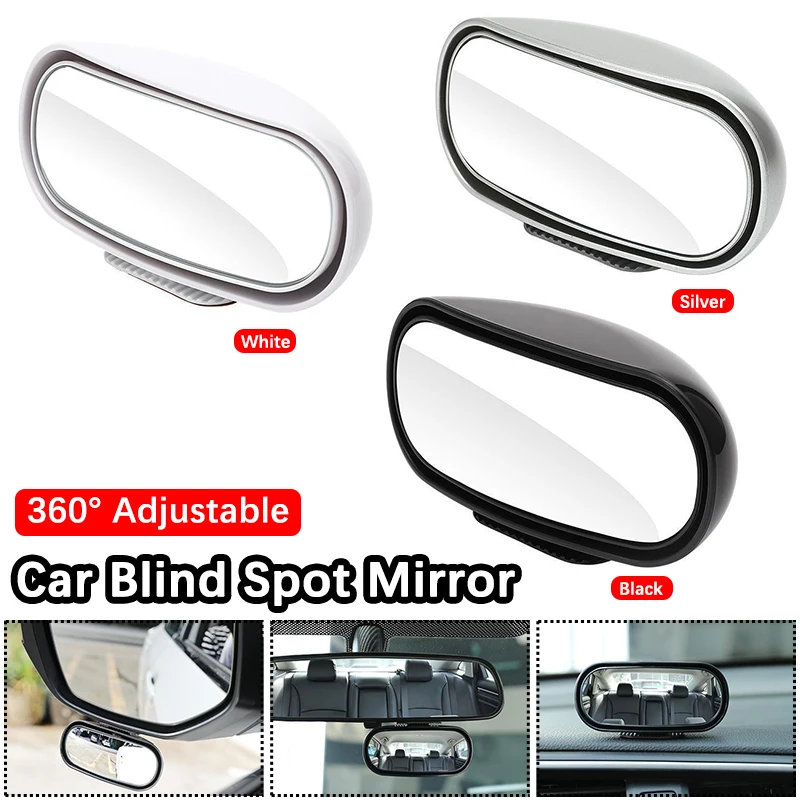 

Car Blind Spot Mirror 360° Adjustable Wide Angle Side Rear Blind Spot Mirrors For Car Reverse Parking Auxiliary Rear View Mirror