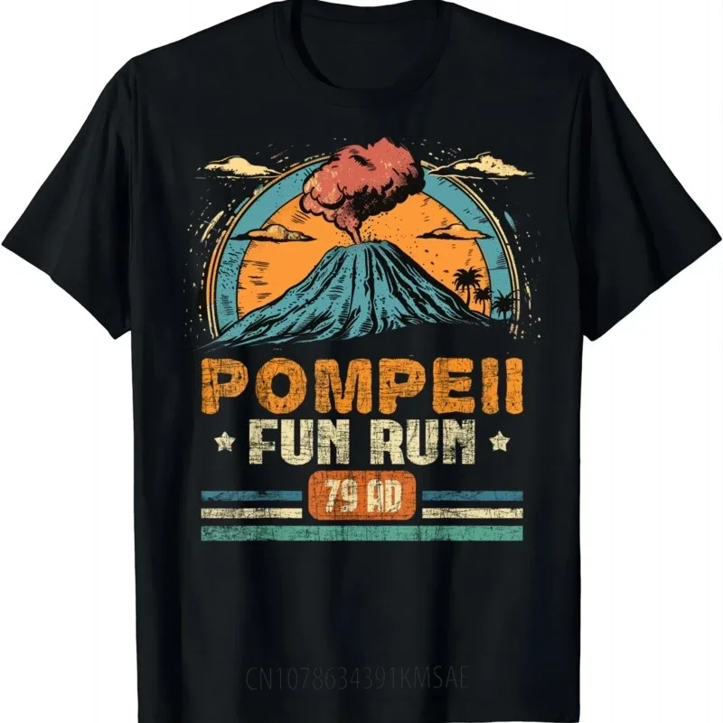 Pompeii Fun Run - Geography Volcanologist Volcanology T-Shirt  Streetwear  Vintage T Shirt  Camisetas