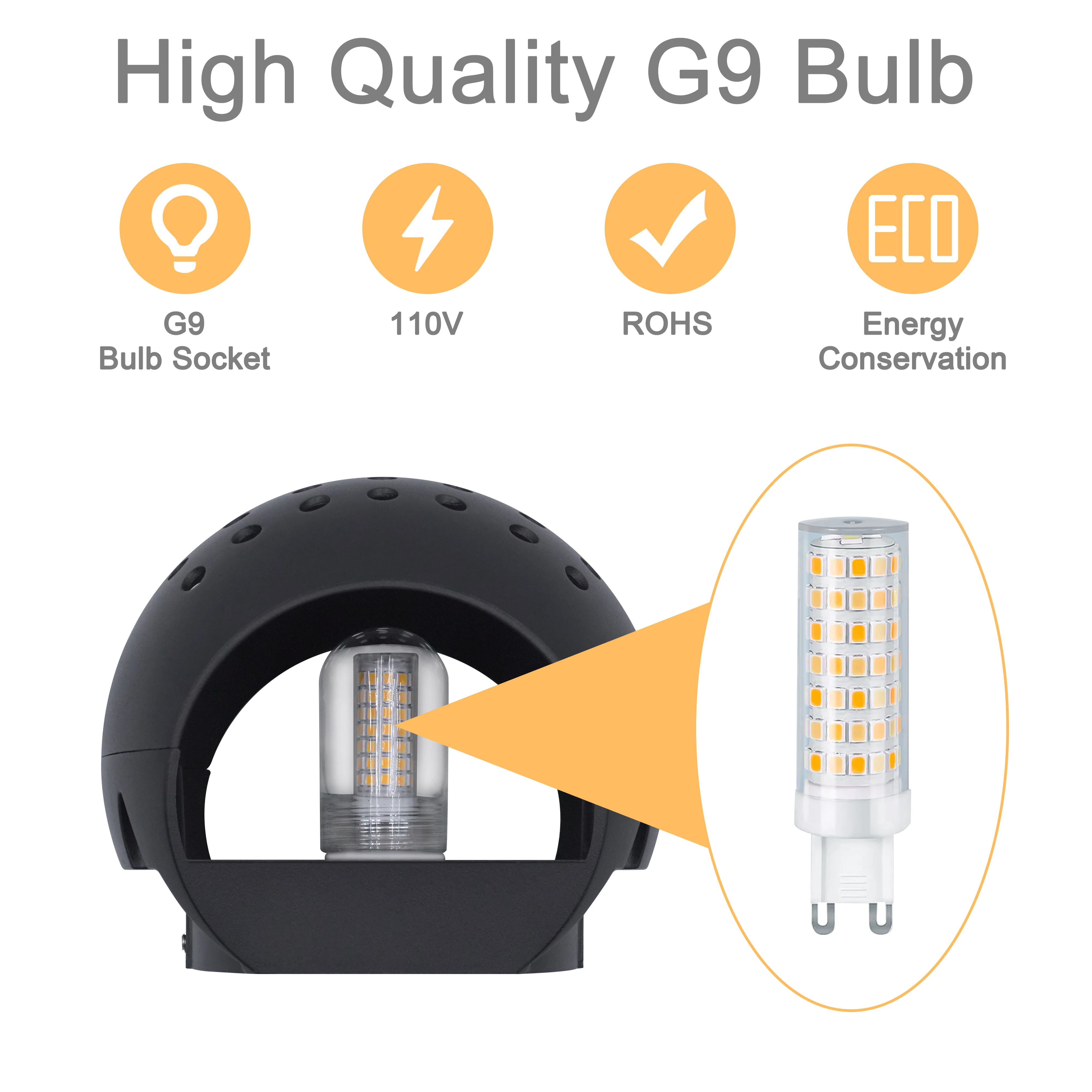 Nowoczesna owalna lampa ścienn – Outdoor Lighting Hardwired recenzja i cena