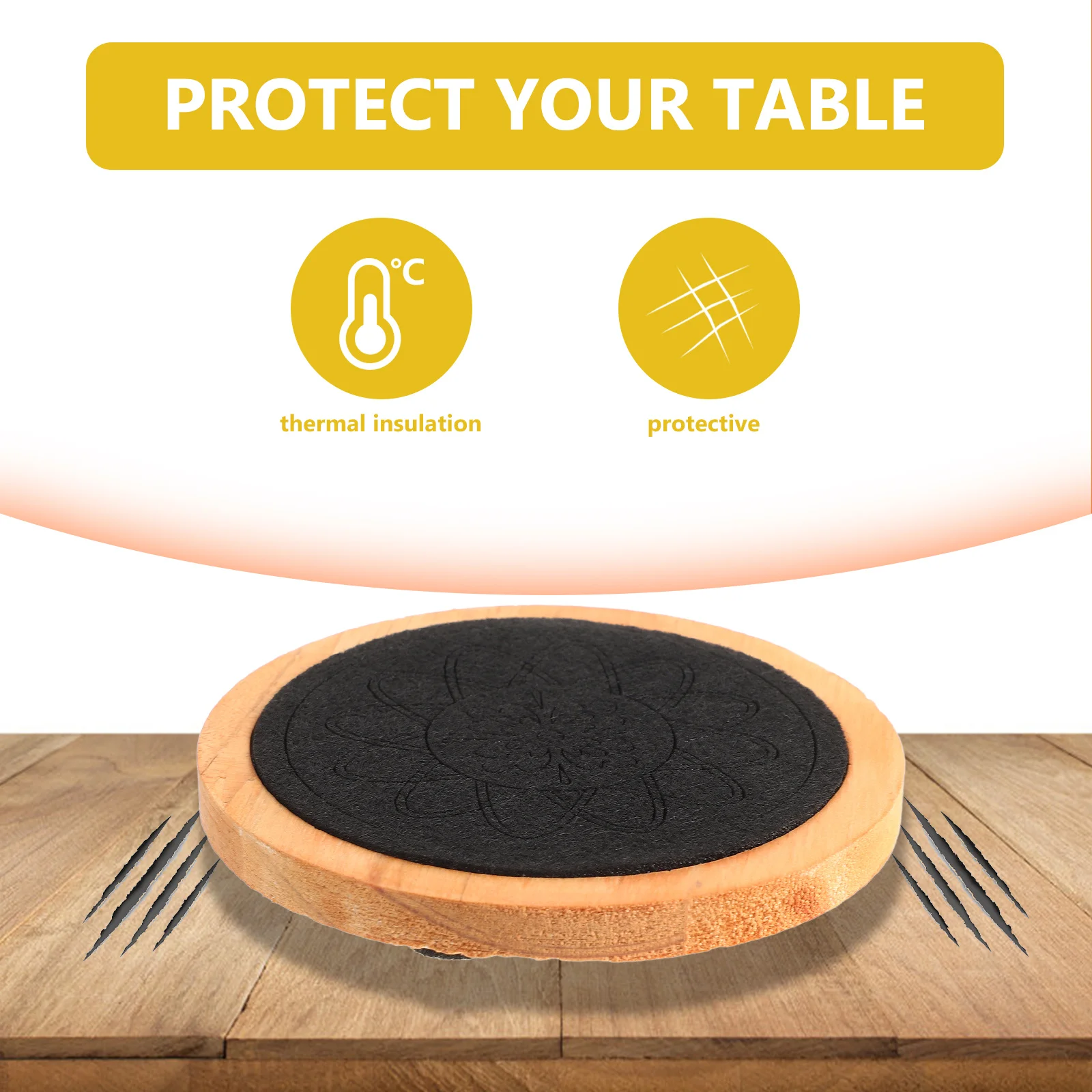 

1pcs Coffee Table Coasters Coaster Set Round Absorbent Coasters Anti-Slip Table Protection For Coffee Tea Cup Home Desk Use