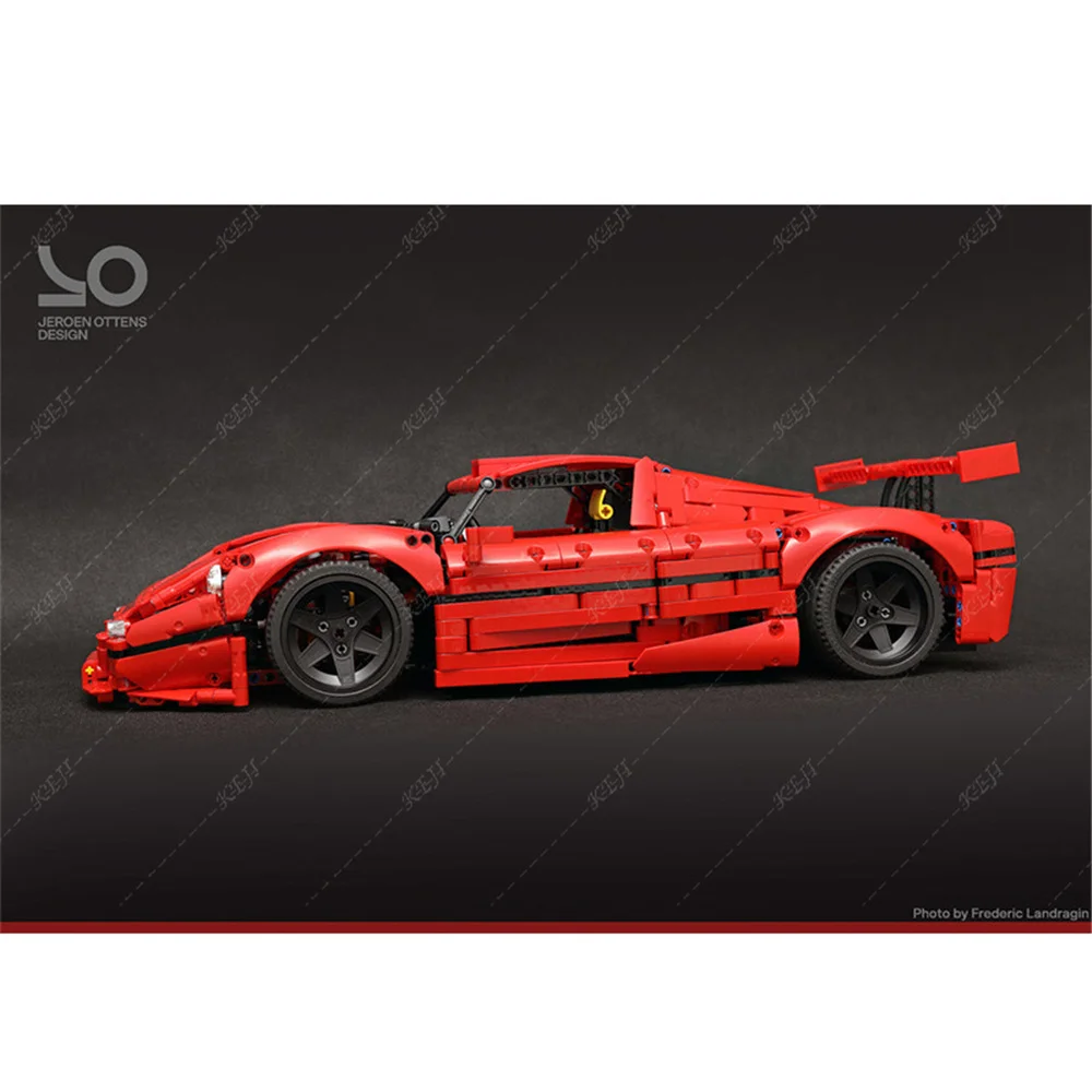 KEJI MOC-75543 F50 GT 1:10 Super Racing Car Model Building Blocks Bricks Kit DIY Toys Christmas Gift