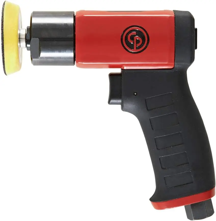Polidor de ar pneumático CP7201-3 polegadas (75 mm), alça de pistola, gancho e laço - 2.500 RPM