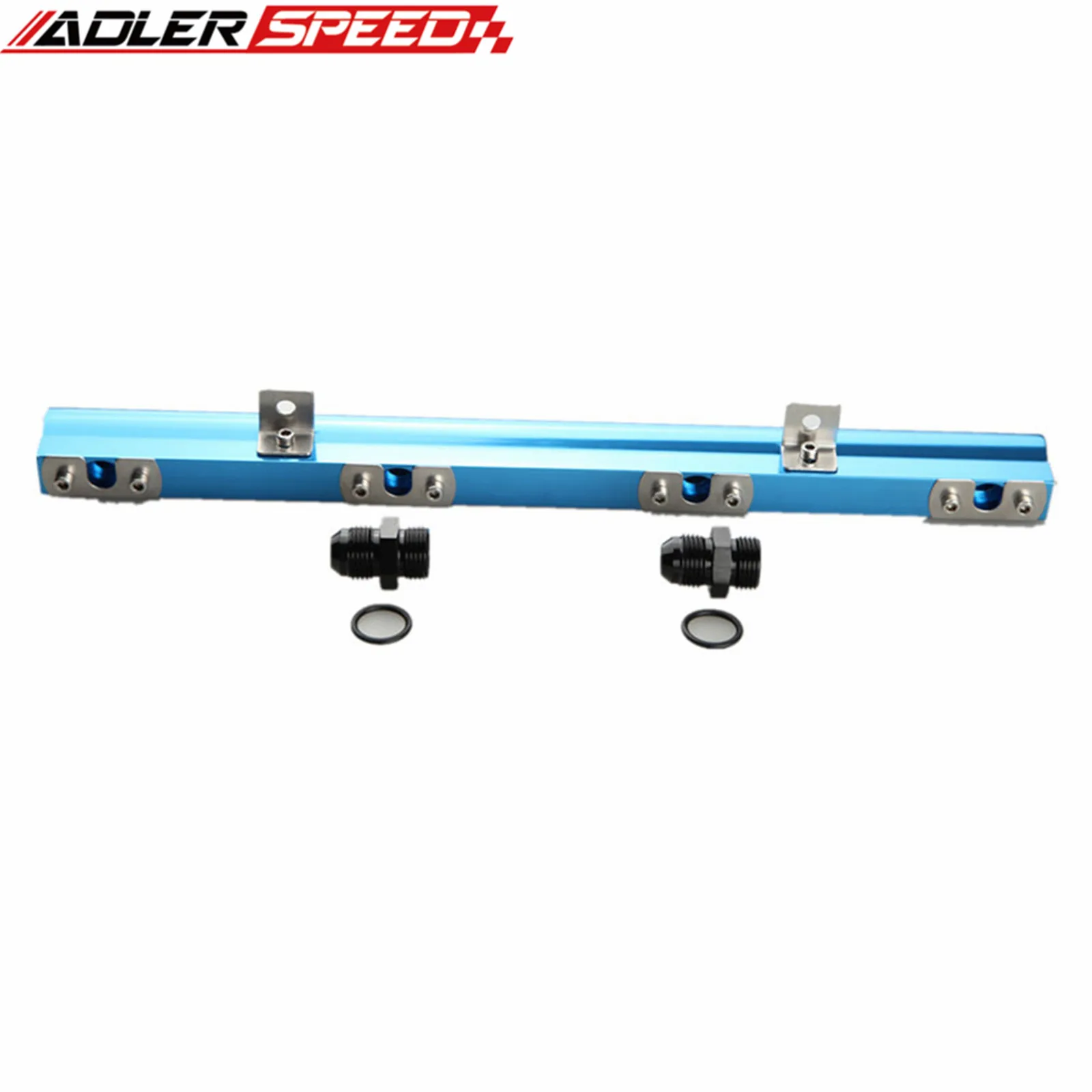 Kit de inyector de riel de combustible para Volvo 240 740 940 CNC, aluminio, alto flujo, azul/rojo/Negro/plateado
