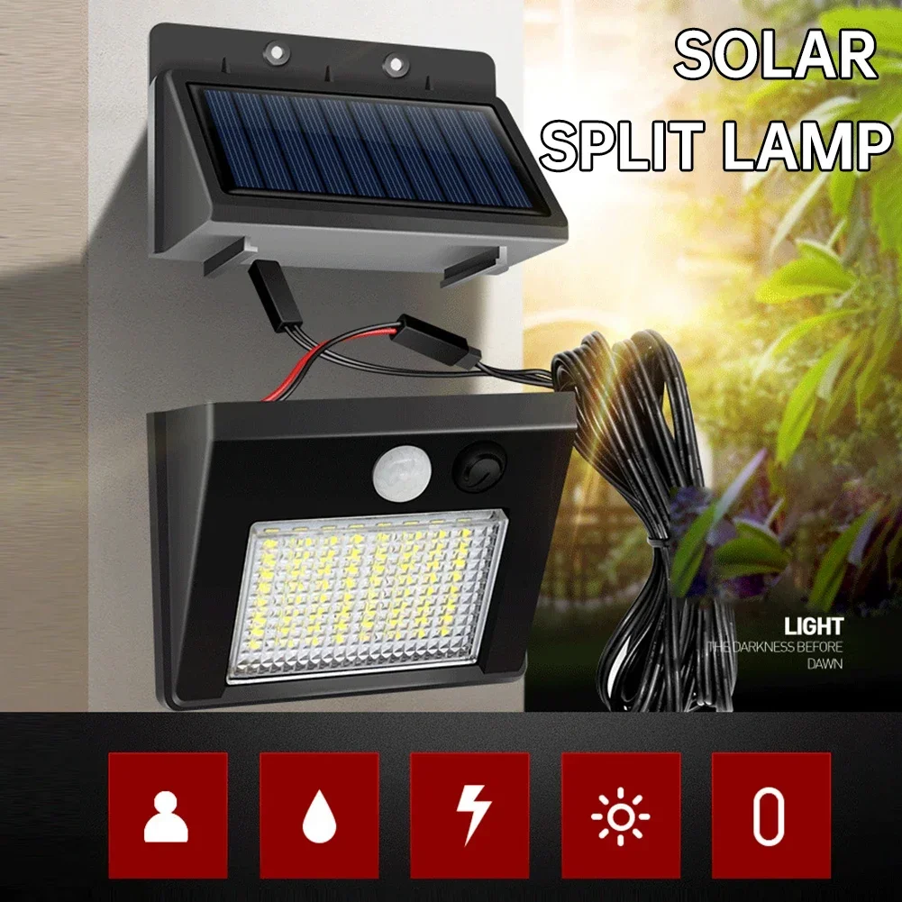 

1000 Lumens Solar Lamps Outdoor Wall Lights Large Capacity Batteries IP65 Waterproof Security Light For Porch Garden Supplies