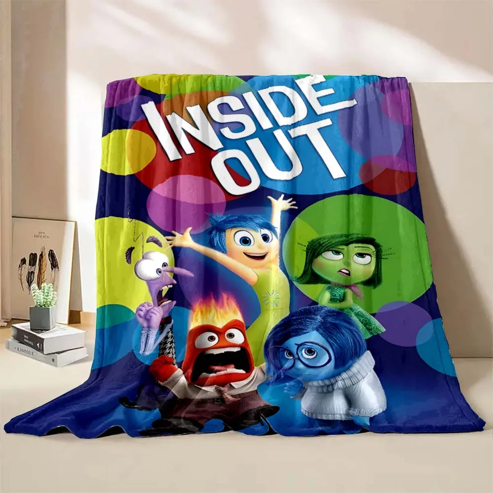 

Disney Inside Out Printed Blanket Children Adult Blanket Soft and Warm Bedding for Bed Sofa Outdoor Travel Cover Blanket Gifts