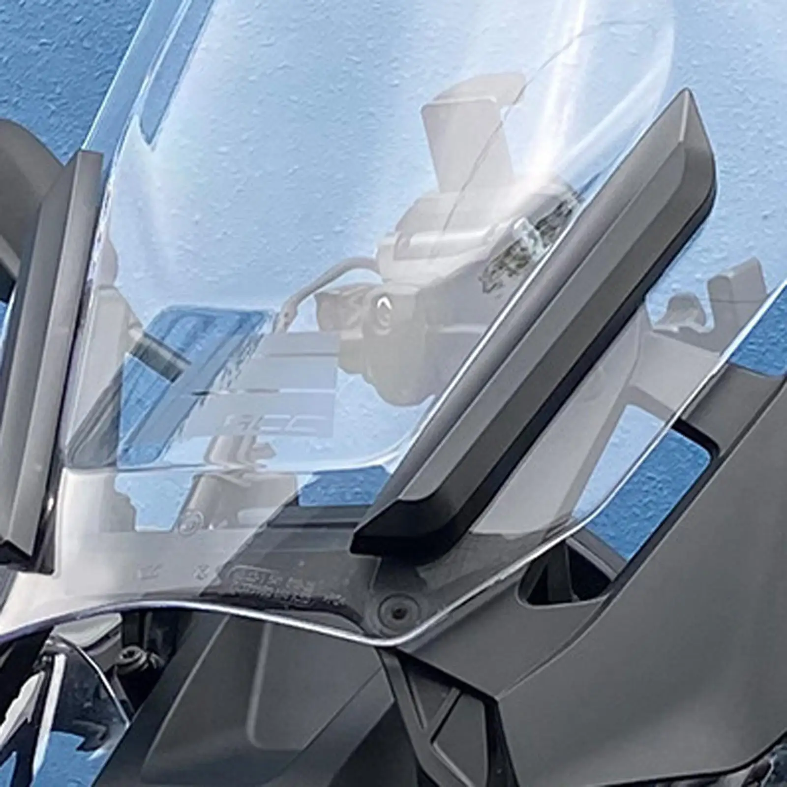 Convenient Motorcycle Windshield Deflector PP Trim Strip Side Wind Deflectors Easy Install for Touring Sunshade