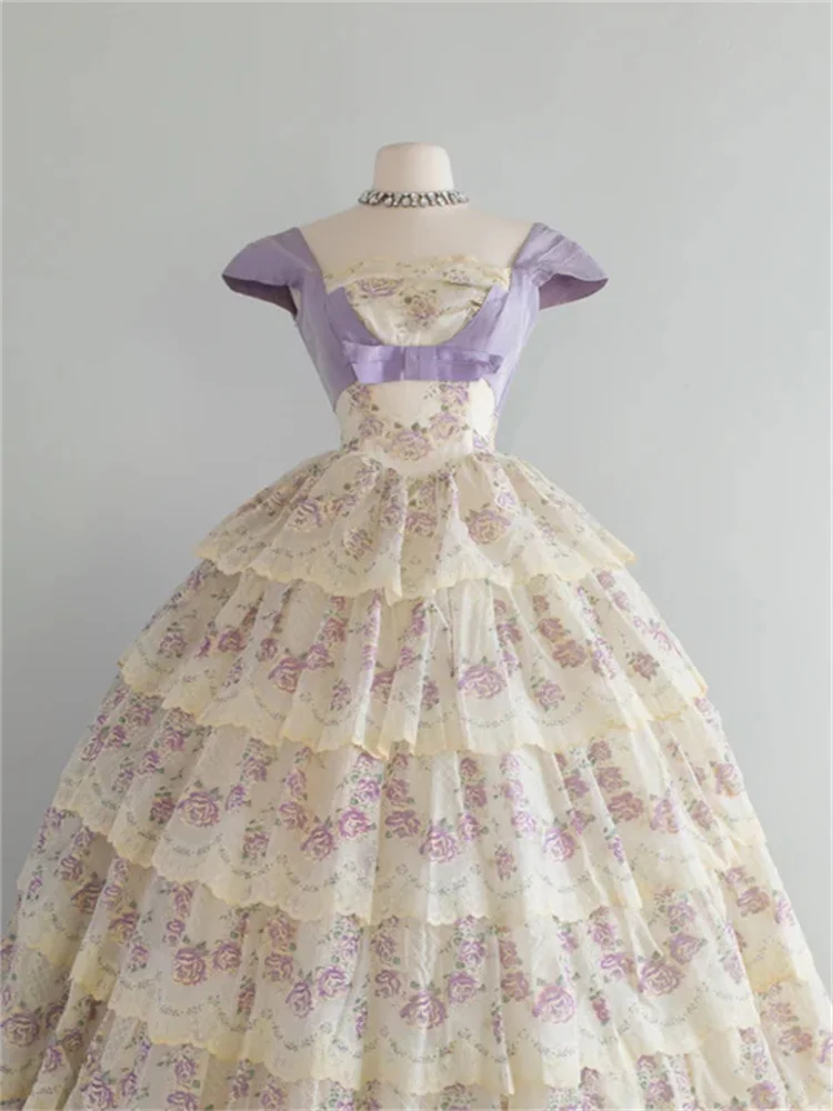 1950s Civil War Southern Belle  Lace Princess Dress Historical Victorian Tea Party Theatre Reenactment Ball Gown